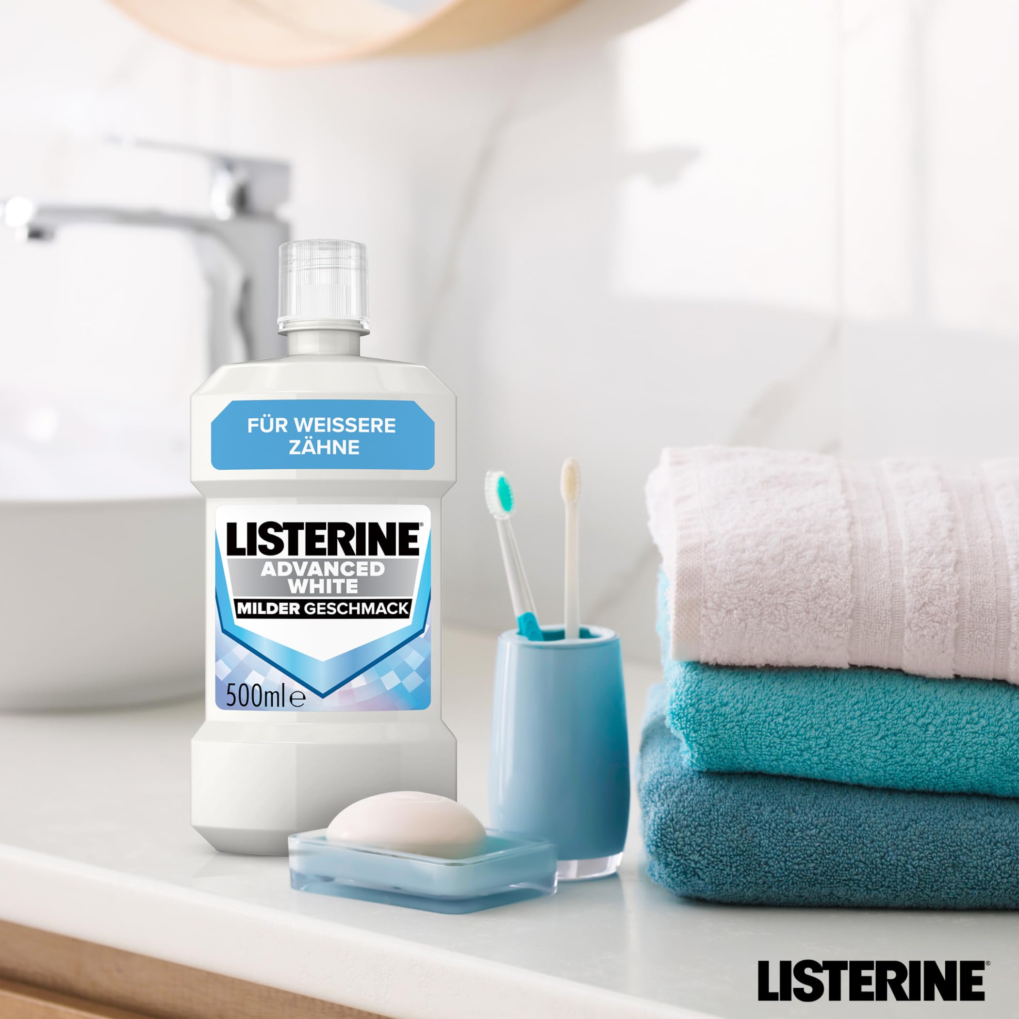 Listerine Advanced White Płyn do Płukania Jamy Ustnej, 500 ml