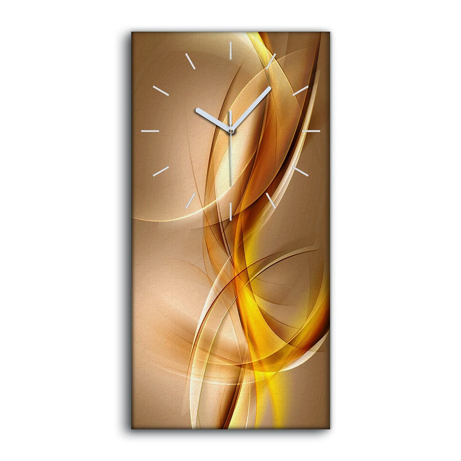 Horloge sur Toile haut de gamme vagues d'art abstrait mains blanches