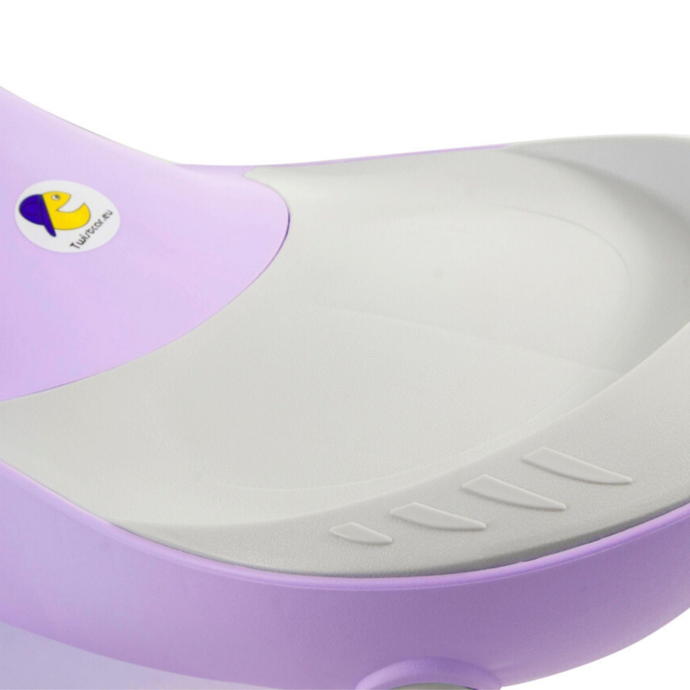 Coche para bebés 3+, TwistCar, Coche para niños pequeños, Vehículo para niños y niñas, Coche Giratorio con Volante, Ruedas de Goma, Capacidad de Carga hasta 120 kg, LED púrpura