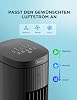 midea tower fan with 5 l water cooling mobile air cooler mobile air conditioning without exhaust hose evaporative cooler 3 speed levels 75 ° swivel function 7h timer quiet
