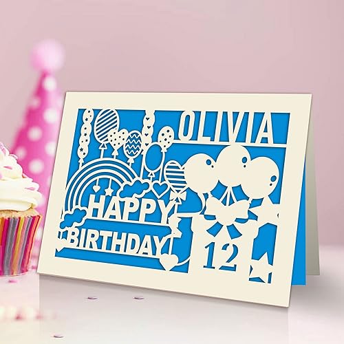 Miniatura 2 de EDSG Tarjetas de cumpleaños personalizadas para mujeres, hombres y niños, tarjeta de feliz cumpleaños para niñas, niños, él, regalo de cumpleaños,