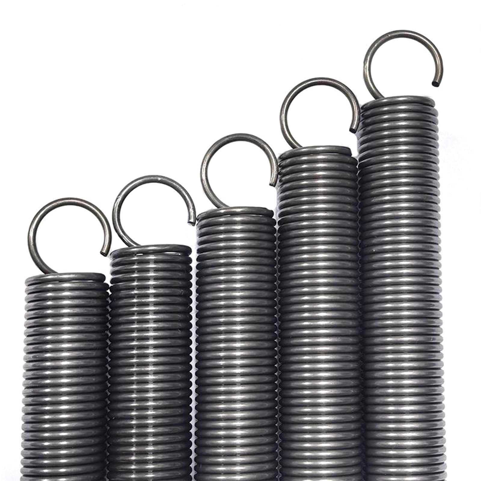 10 stuks dubbele groef-trekveer van verenstaal, 0,8 mm WD, 8 mm OD, 35