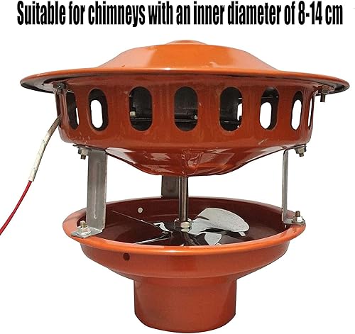 Miniatura 4 de UZIAH Ventilador de tiro inducido, tapa de cubierta de chimenea, techo doméstico, máquina de escape de humo, chimenea para estufa, extractor de