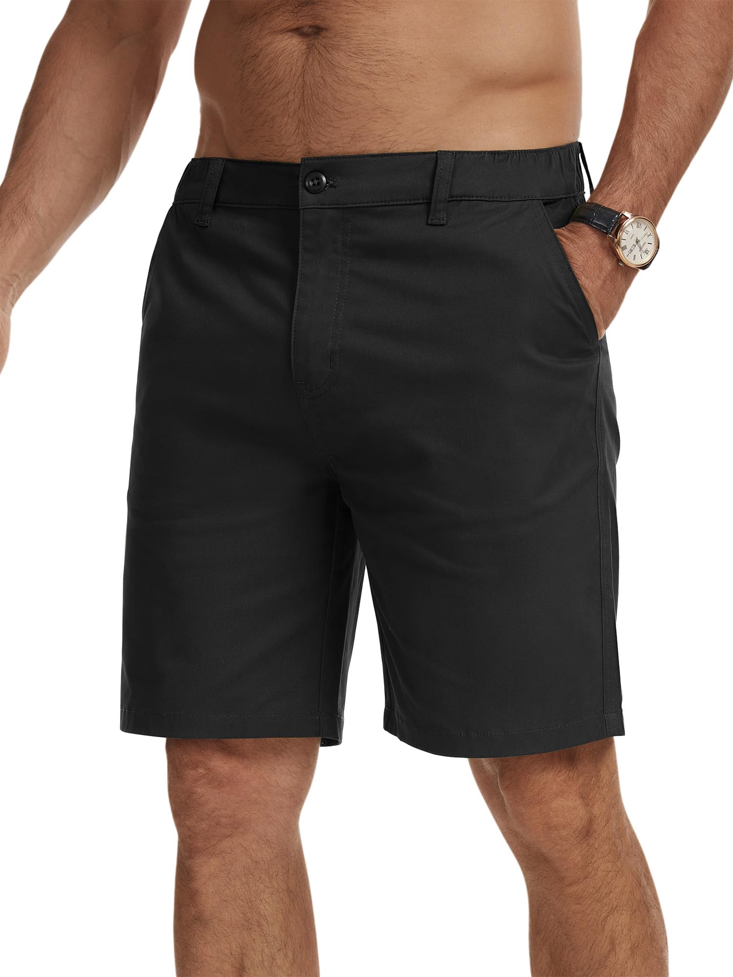 StylSense Kurze Hosen Herren Sommer Leichte Baumwolle Bermuda Cargo Chino Shorts Herren Freizeithose Kurz mit Taschen