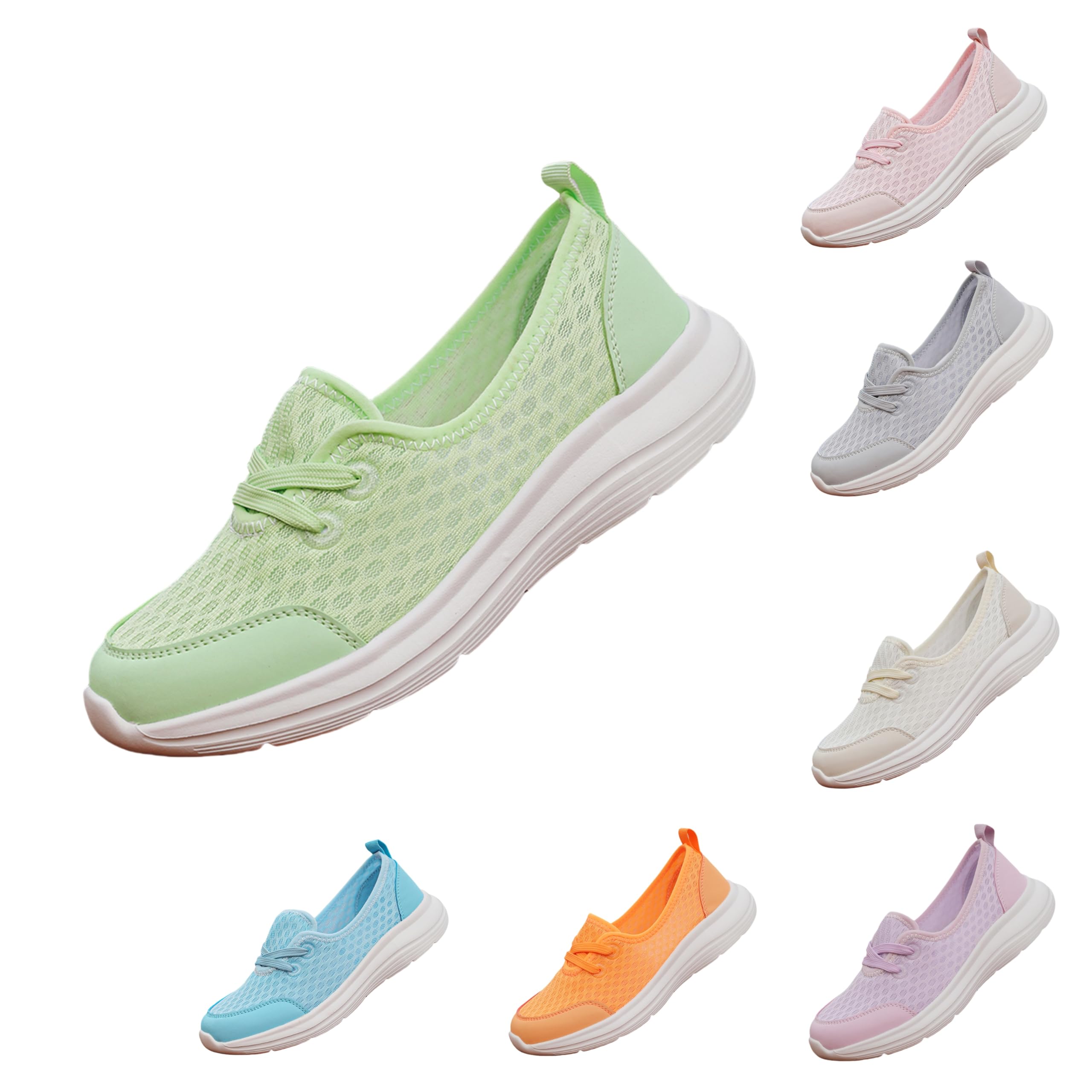 MEIION OrthoErgo ergonomische schmerzlindernde Komfortschuhe das Original Damen Walkingschuhe Atmungsaktiv Sneaker - Freizeitschuhe Fitness Outdoor rutschfest