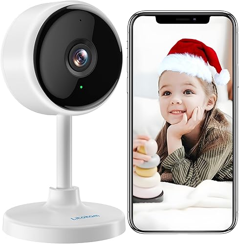 Miniatura 10 de litokam Little Elf - Cámara de seguridad para interiores cámara de monitor de bebé 1080P con aplicación de teléfono cámara IP WiFi con visión