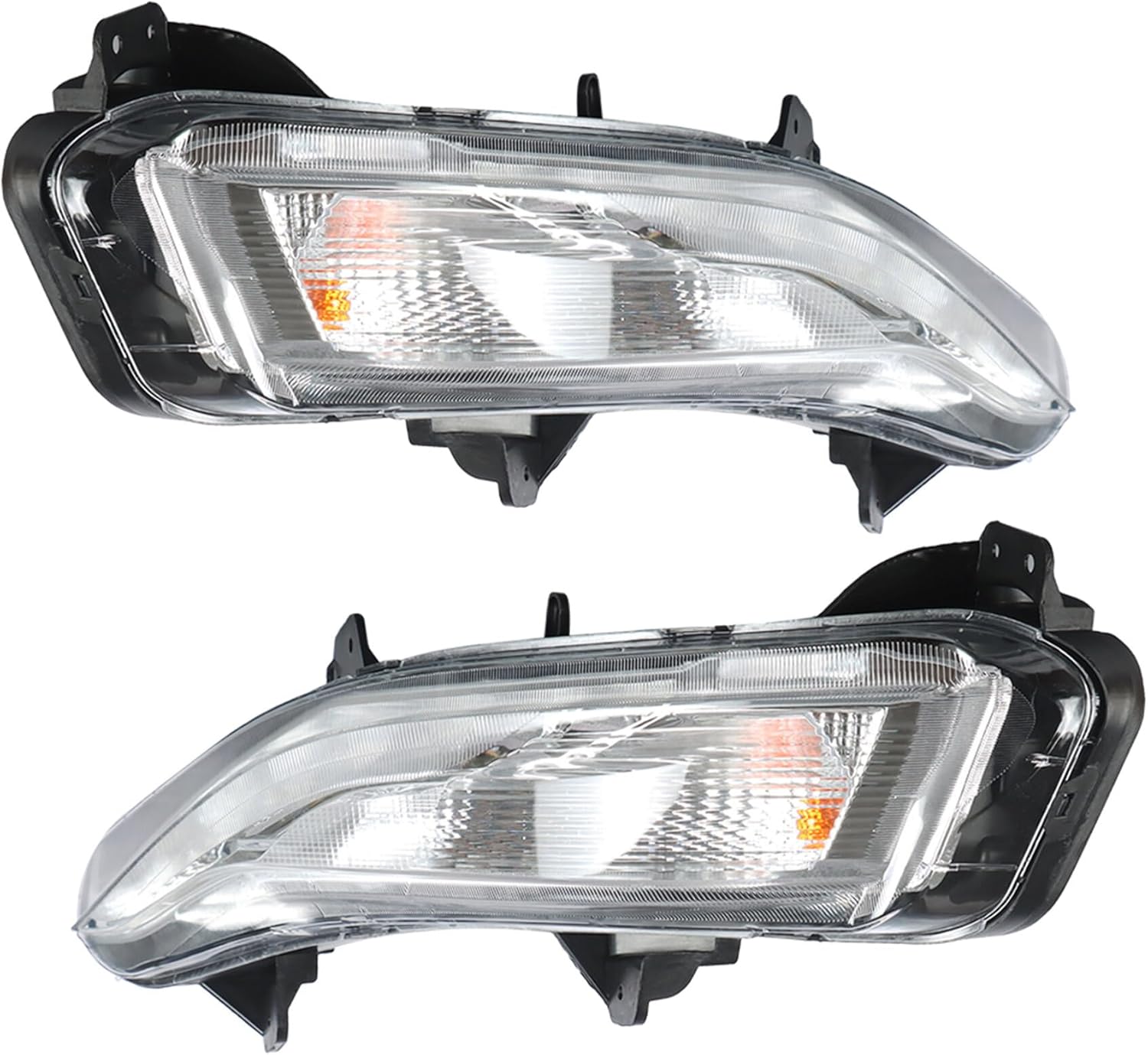 Left+Right Side Fog Lights Assembly Replacement for 2019 2020 Chevy Malibu Daytime Running Light Turn Signal Lights Driver & Passenger Side