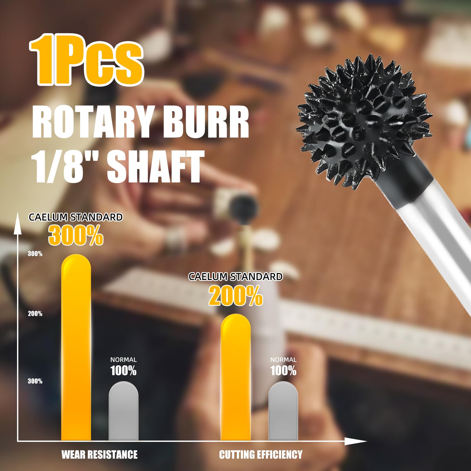 Carbide Rotary Burrs - Wood Carving Kit -3
