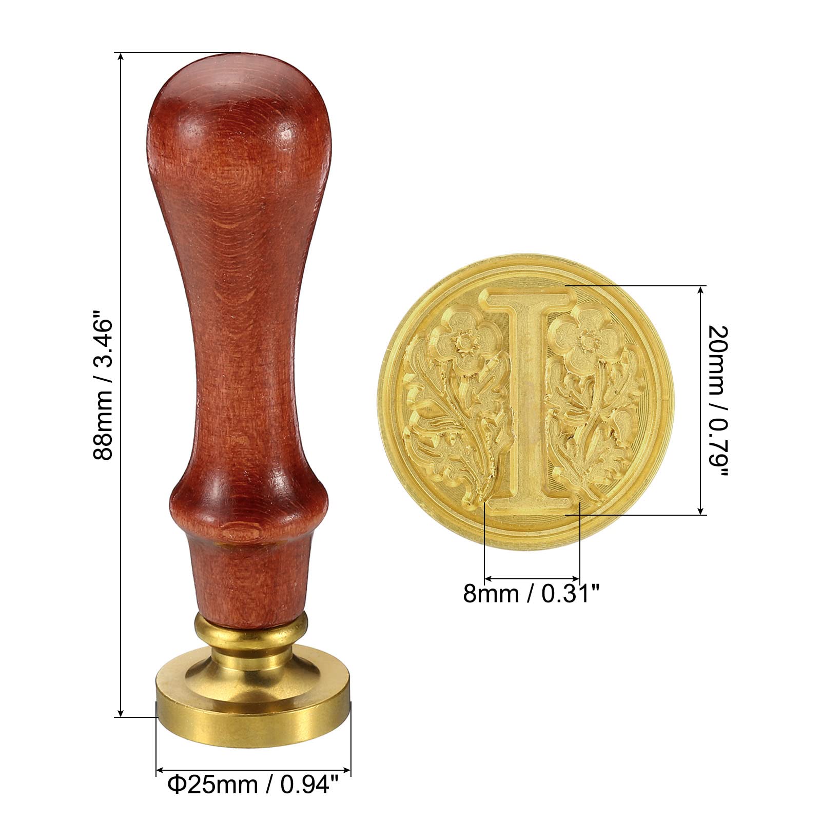 PATIKIL Alphabet I Wax Seal Stamp - Image 2