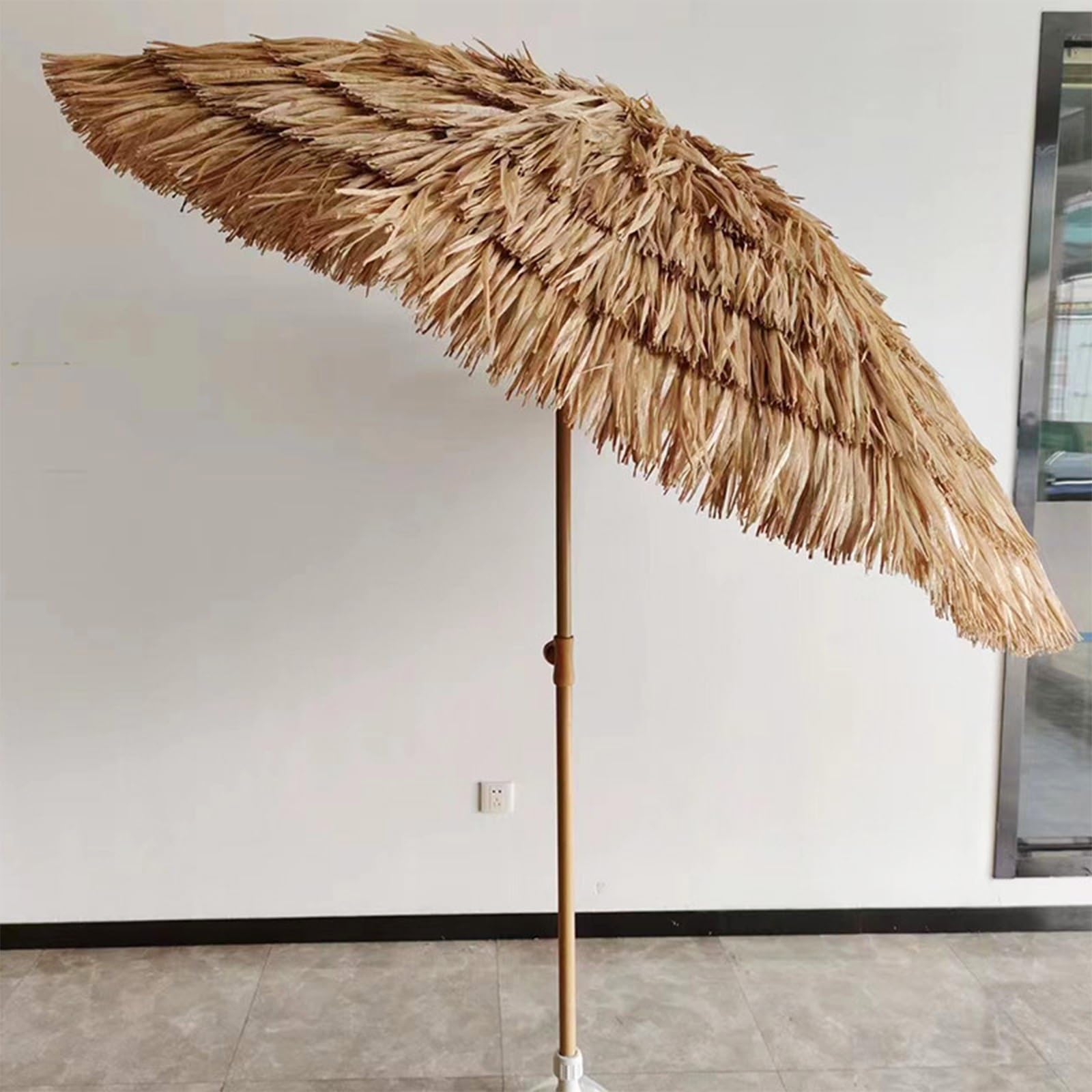 Parasol przeciwsłoneczny na zewnątrz - bambusowa strzecha z trawy morskiej 78,7 cala (2 m) targ patio podwórko basen taras
