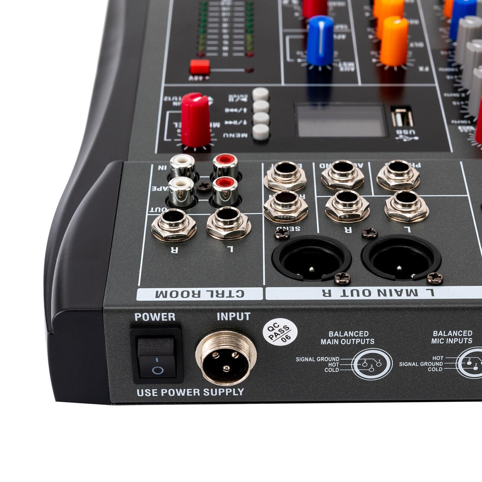 Audio Mischpult Konsole Verstärker,12 Kanal Studio Mixe Live Mixer Bluetooth USB 12 Kanal Bluetooth Audio Mixer DJ Live Studio Mischpult Soundkarte USB Konsole