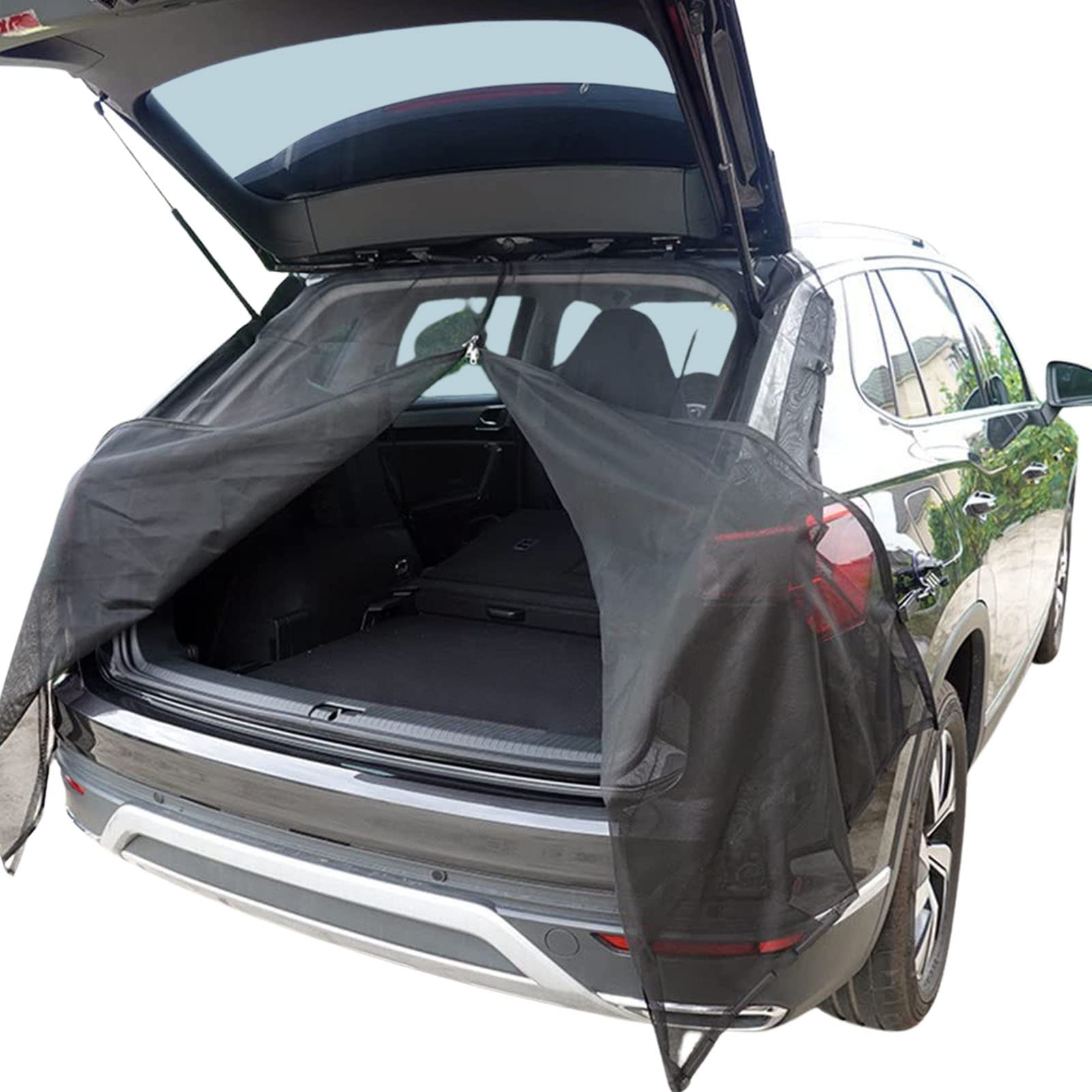 Car Tailgate Screen Camping Magnetic Net Large Size 180 * 150 cm Sun Protection Cover for SUV MPV Privacy Protection Camping Accessories