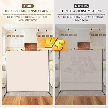 Extra-Wide Single Room Divider,Portable Privacy Screen for Room Separator