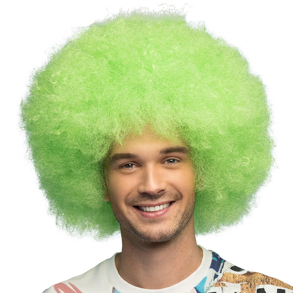 Boland - Neon Wig for Adults, Synthetic Hair for Theme Party or Carnival, Fancy Dress Costume Accessory