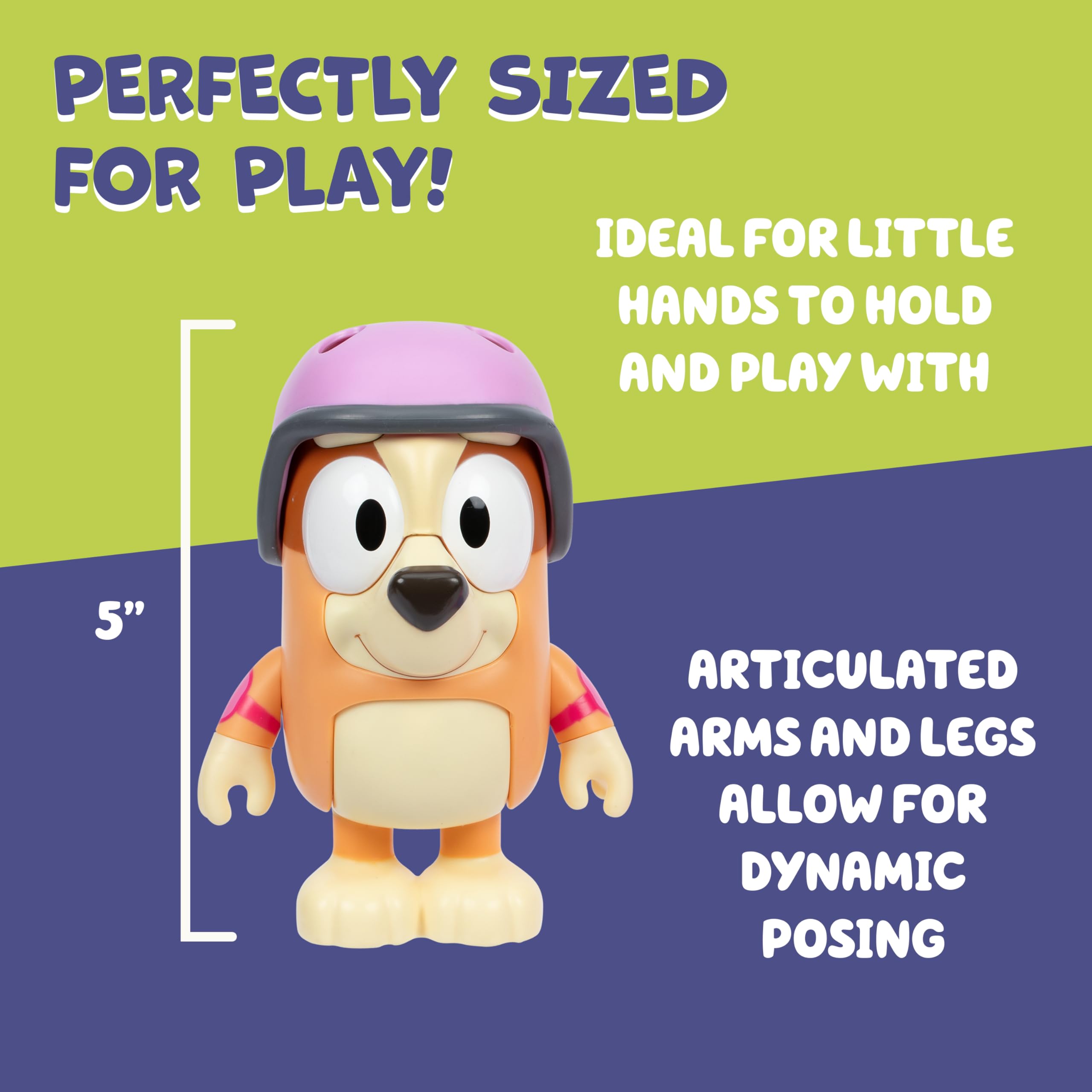 Chat Mates Bingo mit Roller Drücken Sie Bingos Nase und hören Sie 10 ihrer Sätze, Diese Figur ist 13 cm groß und enthält ihren Roller und Helm, mit beweglichen Armen und Beinen