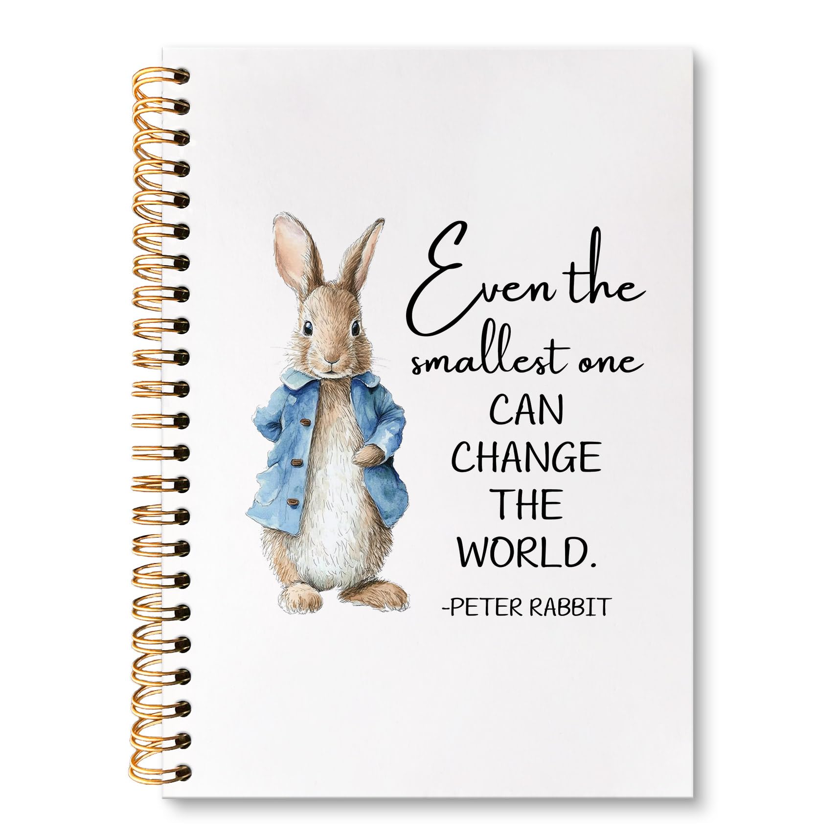 Carnet de notes lapin huester : journal intime et cahier à spirale rigide - 8