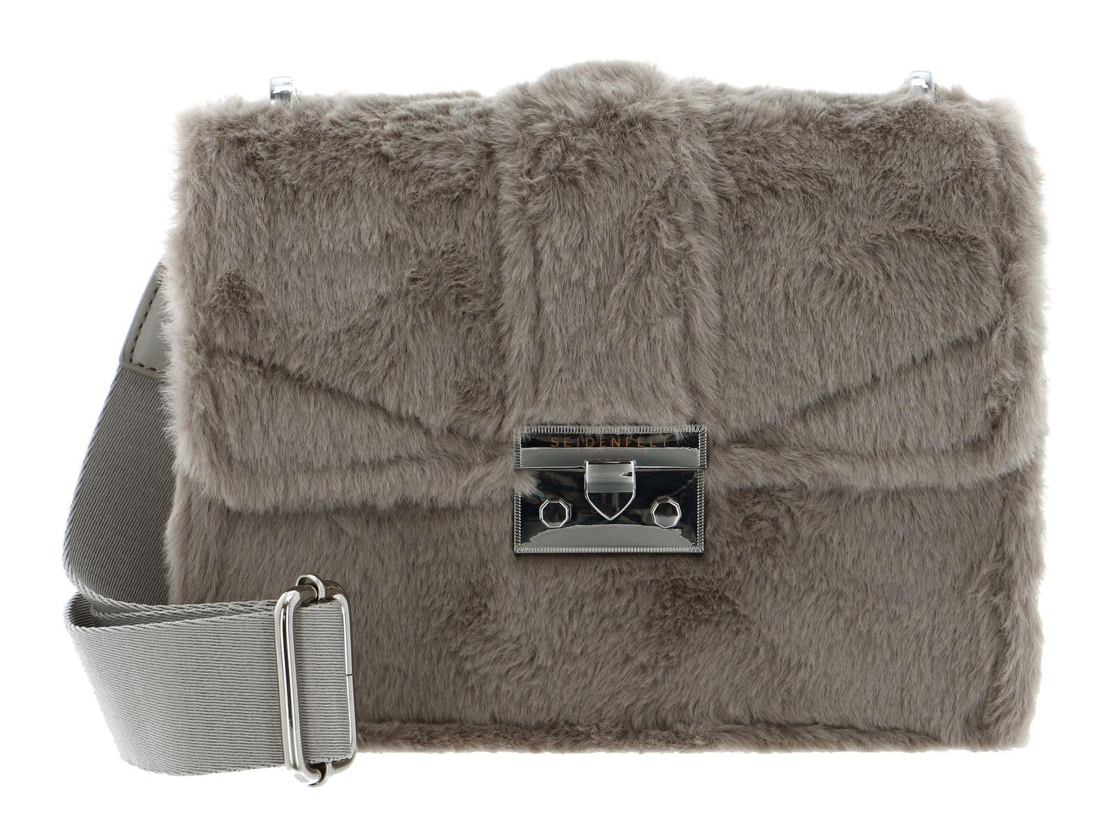 Fluffy Roros Crossbody Bag Grey de Seidenfelt Manufaktur: bolso bandolera gris 5