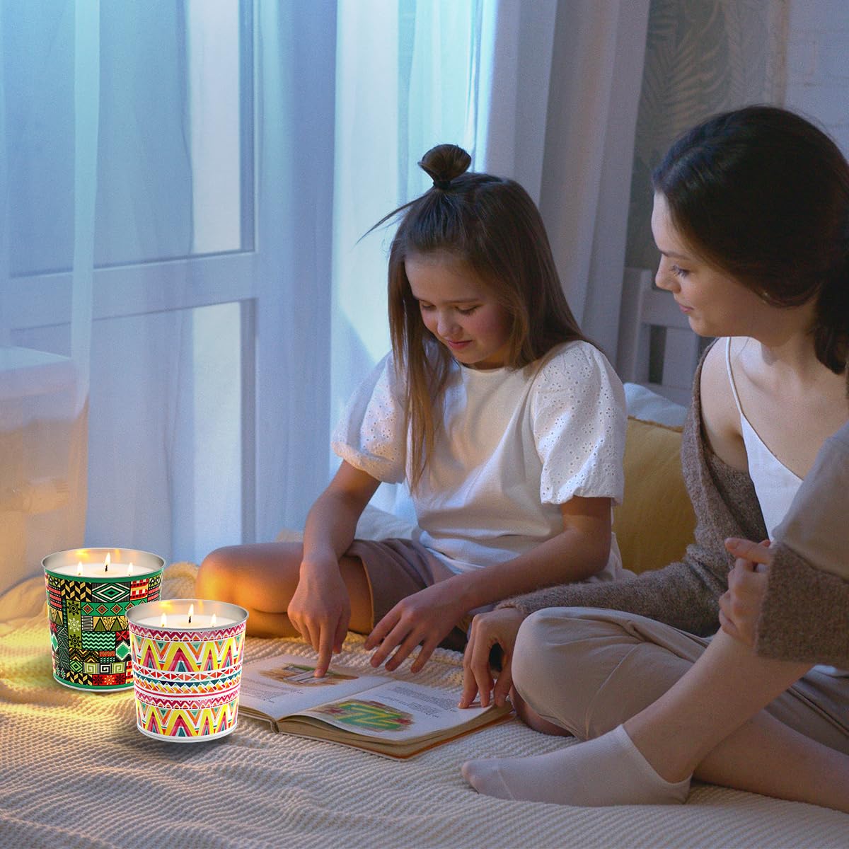 Citronella-Soja-Kerzen, angereichert mit Eukalyptus und Zitronengras, Notfallkerzen, lustige natürliche Kerze, Geschenk für drinnen und draußen, Zuhause, Terrasse oder Garten, 2 Packungen à 482 ml,
