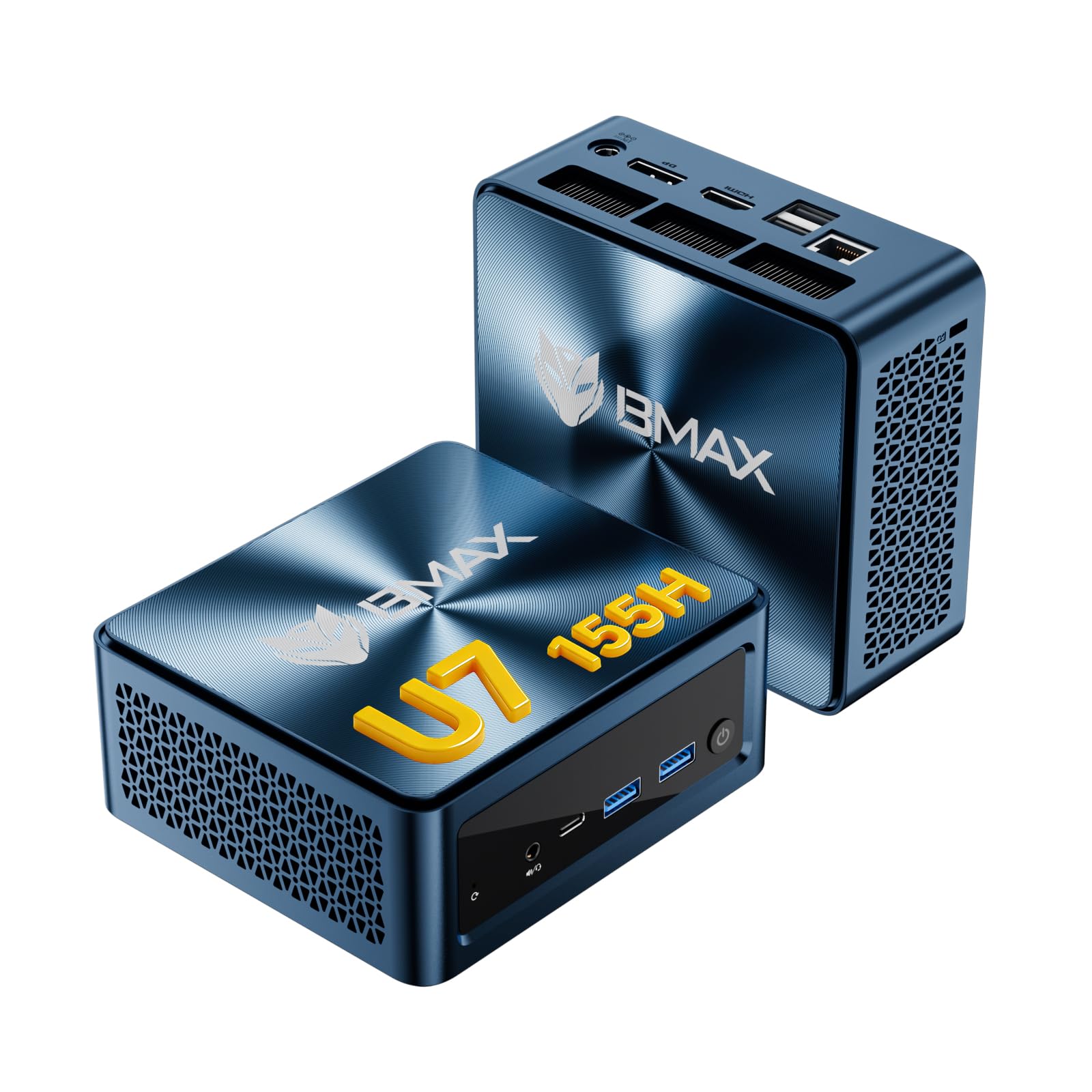 BMAX B9Power Mini PC, Intel Core i9-12900H (hasta 5,0 GHz), Mini Ordenadores de sobremesa 24GB RAM LPDDR5 1TB NVMe SSD, HDMI/Type-C/DP/WiFi 6/para Oficina, Ordenador Pequeño, Desktop PC — view 8