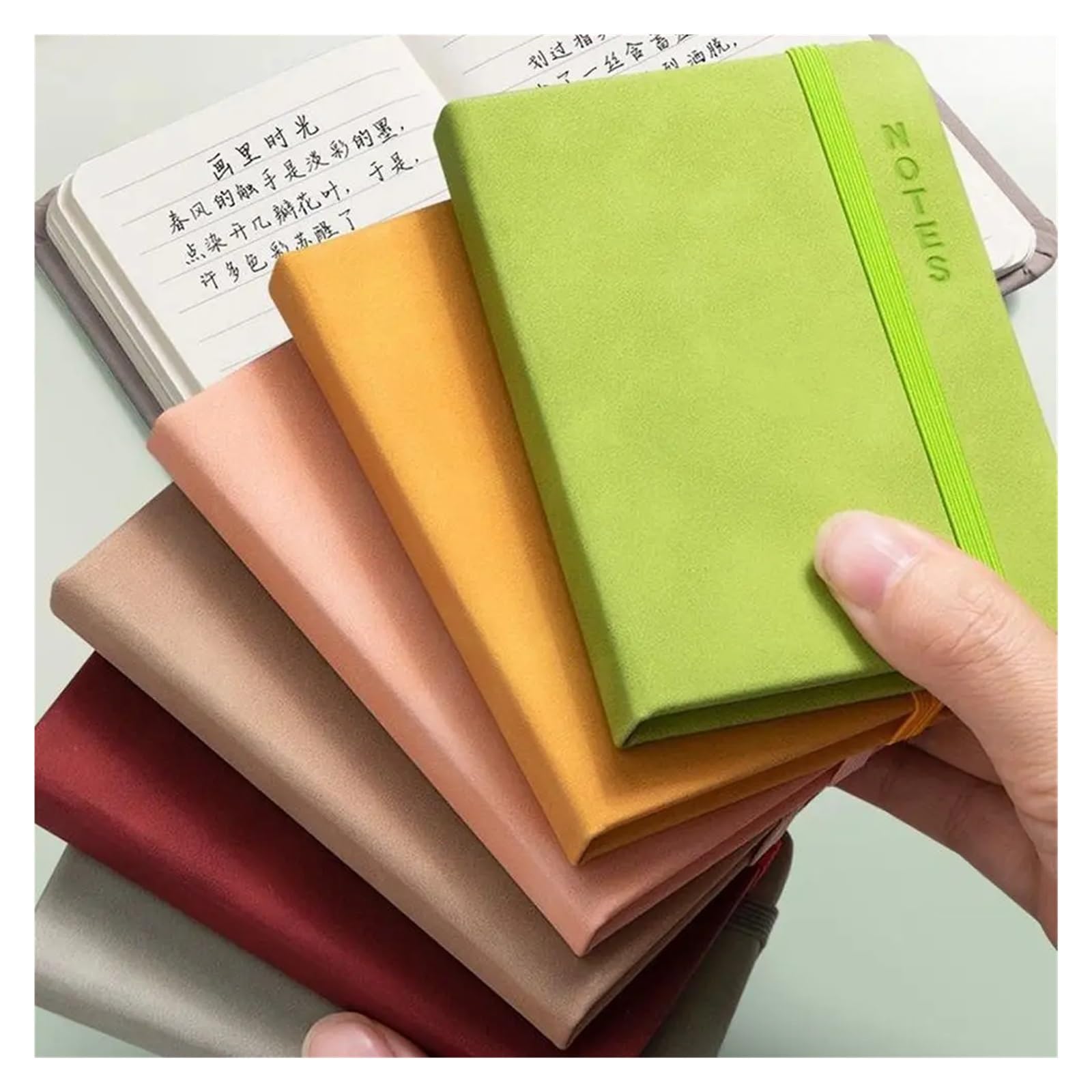 Inspirierendes Notizbuch 3Pcs A7 Mini Notebook Tragbare Tasche Notizblock Tagebuch Planer Agenda Memo Büro Schule Schreibwaren(M)