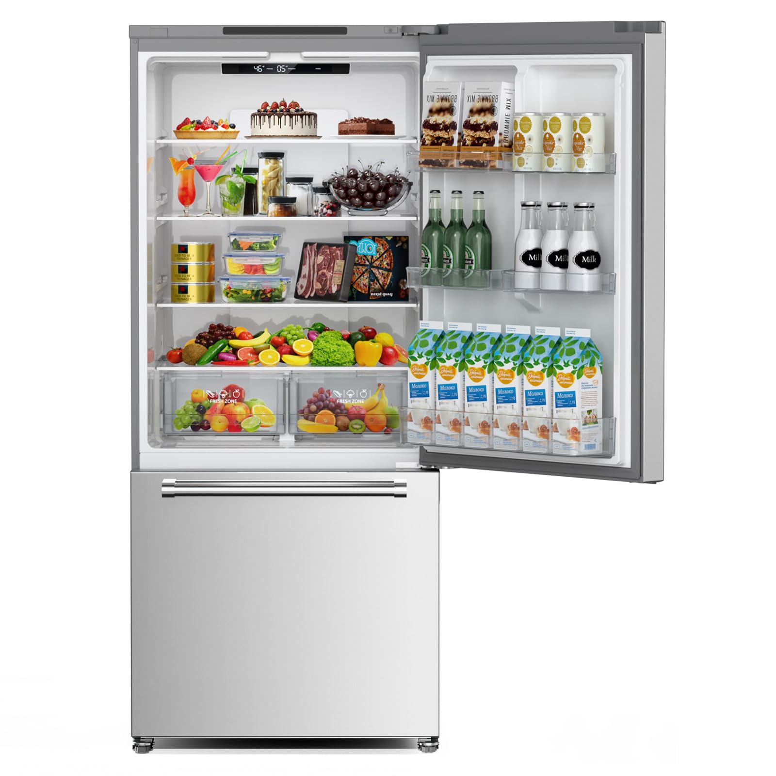 Antarctic Star 18 Cu. Ft. French Door Refrigerator