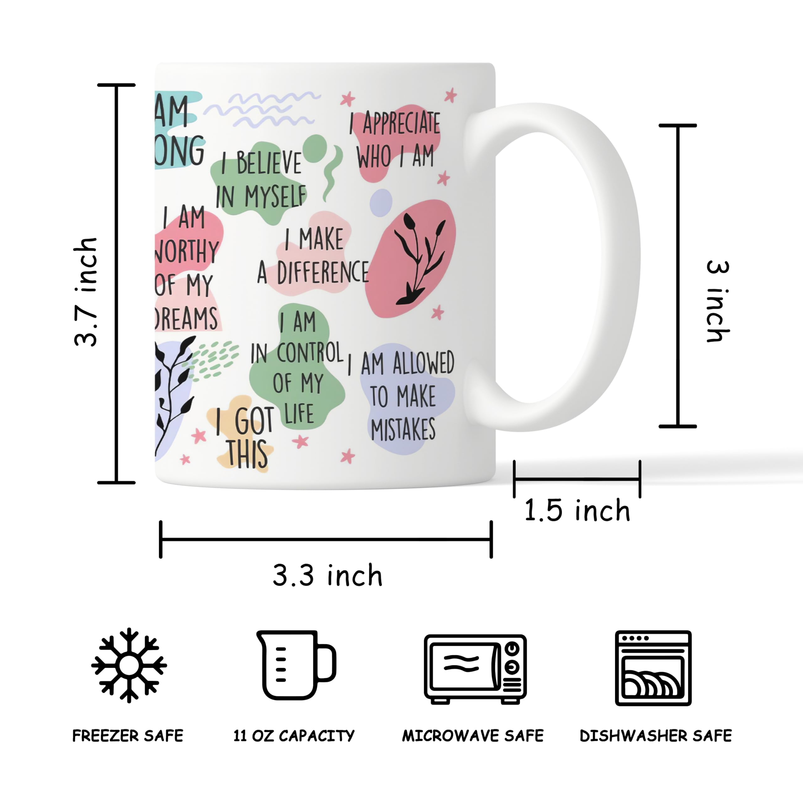 OFlich 440-MBEI-WJ - Taza para café, leche y té