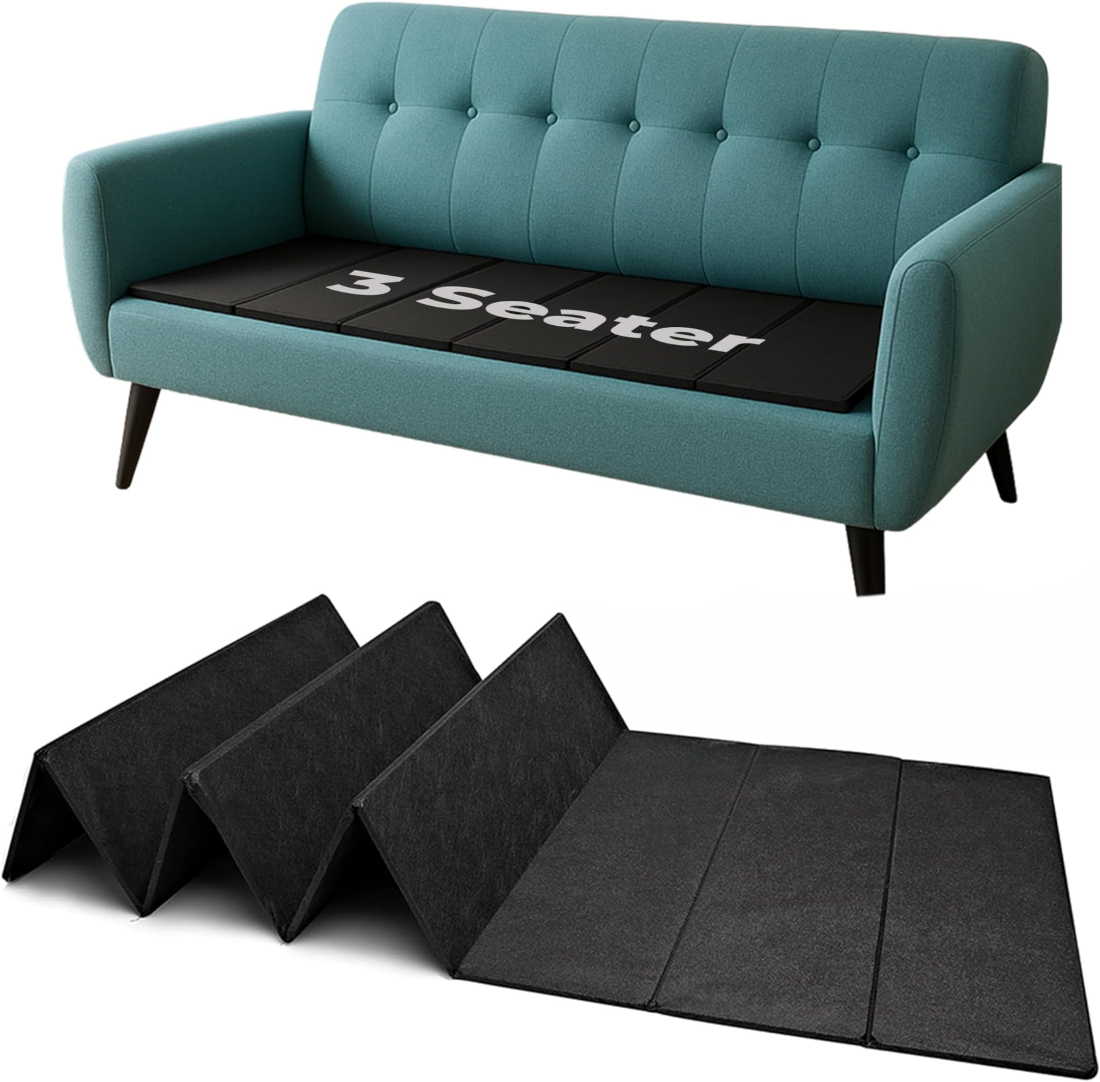 Rohi Durable 𝐒𝐨𝐟𝐚 𝐑𝐞𝐣𝐮𝐯𝐞𝐧𝐚𝐭𝐨𝐫 𝐁𝐨𝐚𝐫𝐝𝐬 – Non-Slip – Adjustable & Foldable Sagging Sofa Support Boards – Settee, Armchair Support – Three Seater (150 x 50)
