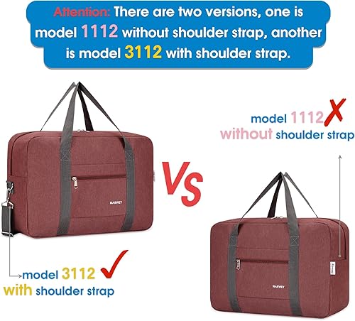 Miniatura 7 de Bolso de viaje, equipaje de mano, deportivo, plegable, para viajar en avión, para mujeres y niñas