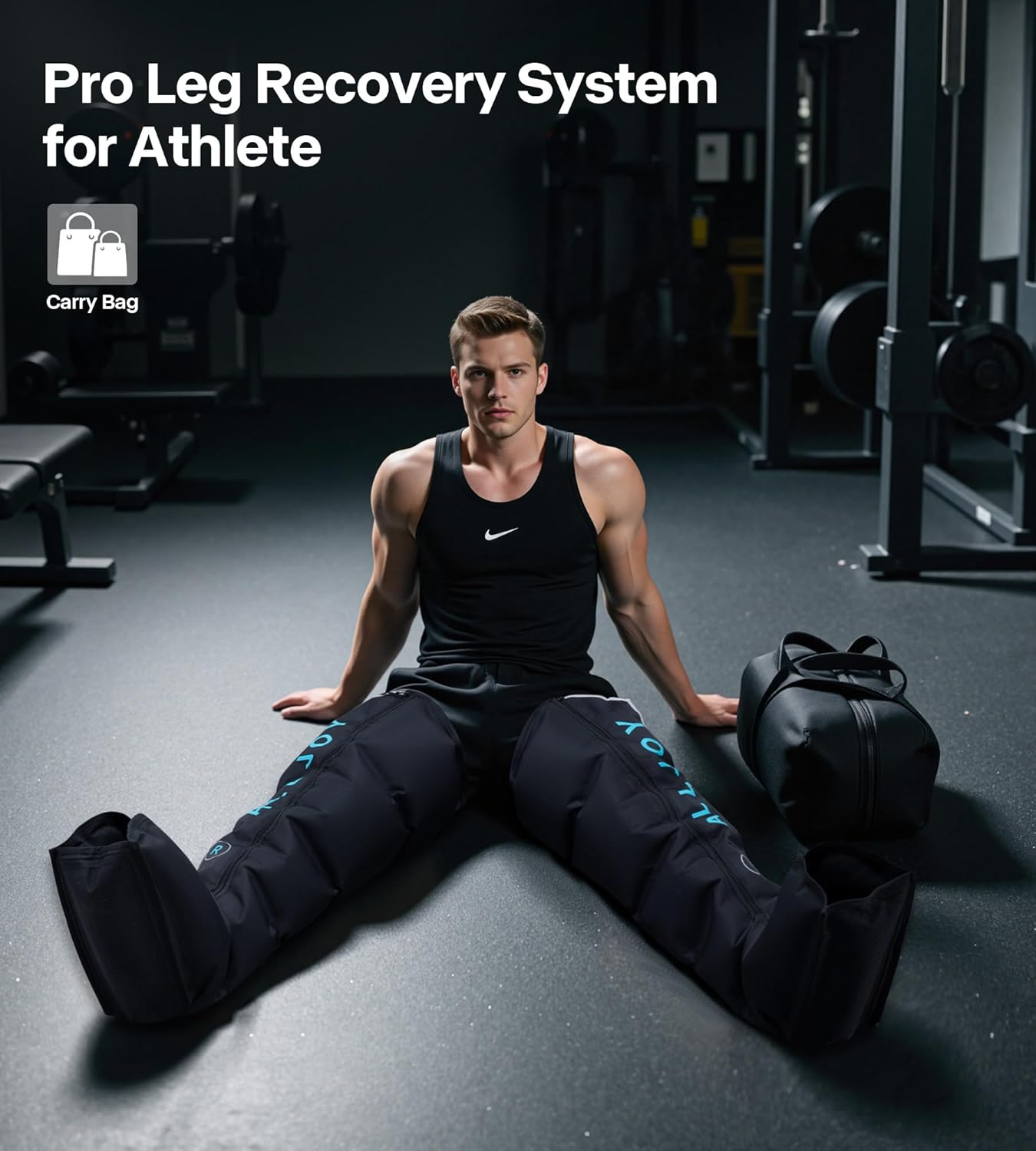 ALLJOY Pro-Grade Leg Massager Recovery Boots, Leg Compression Massager for Circulation and Pain Relief, Sequential Compression Boots for Fast Recovery, Gifts for Men Women - Image 2