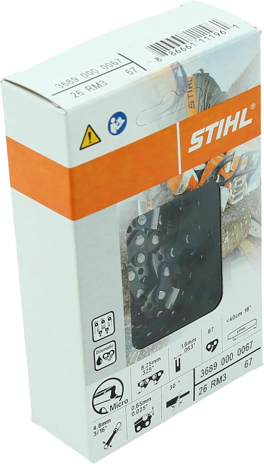 STIHL 26RM3-67 Oilomatic Rapid Micro 3 Saw Chain, 16"