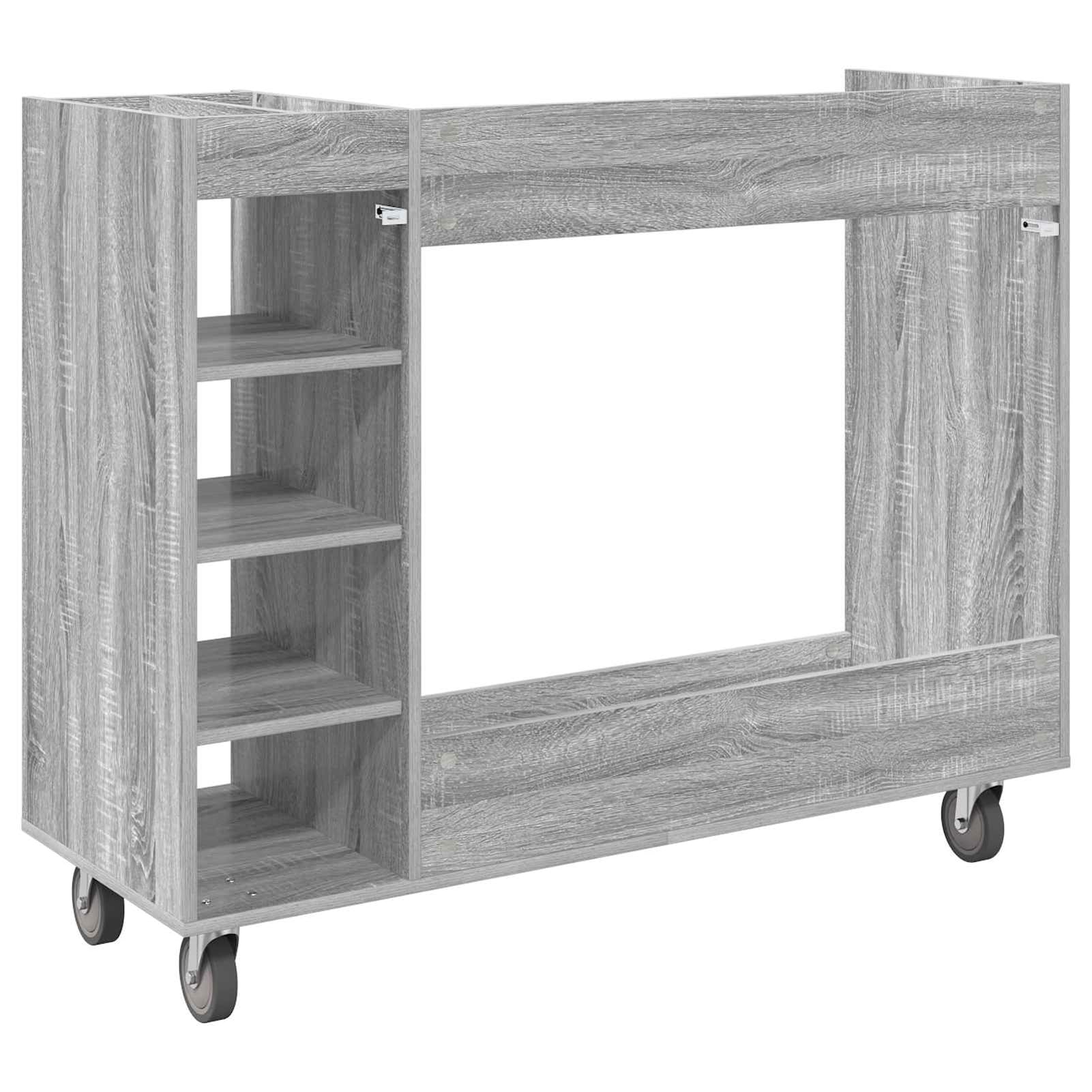 Gecheer Golf-Schrank Uni Grau, 120 x 45 x 98 cm, Holz, Stauraum für Golfzubehör, für Garage und Wohnraum