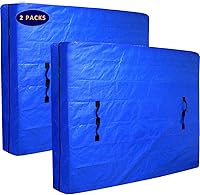 Vista 7 de AlexHome Bolsa de colchón para mudanza y almacenamiento, lona resistente, reutilizable, funda de colchón fácil de transportar