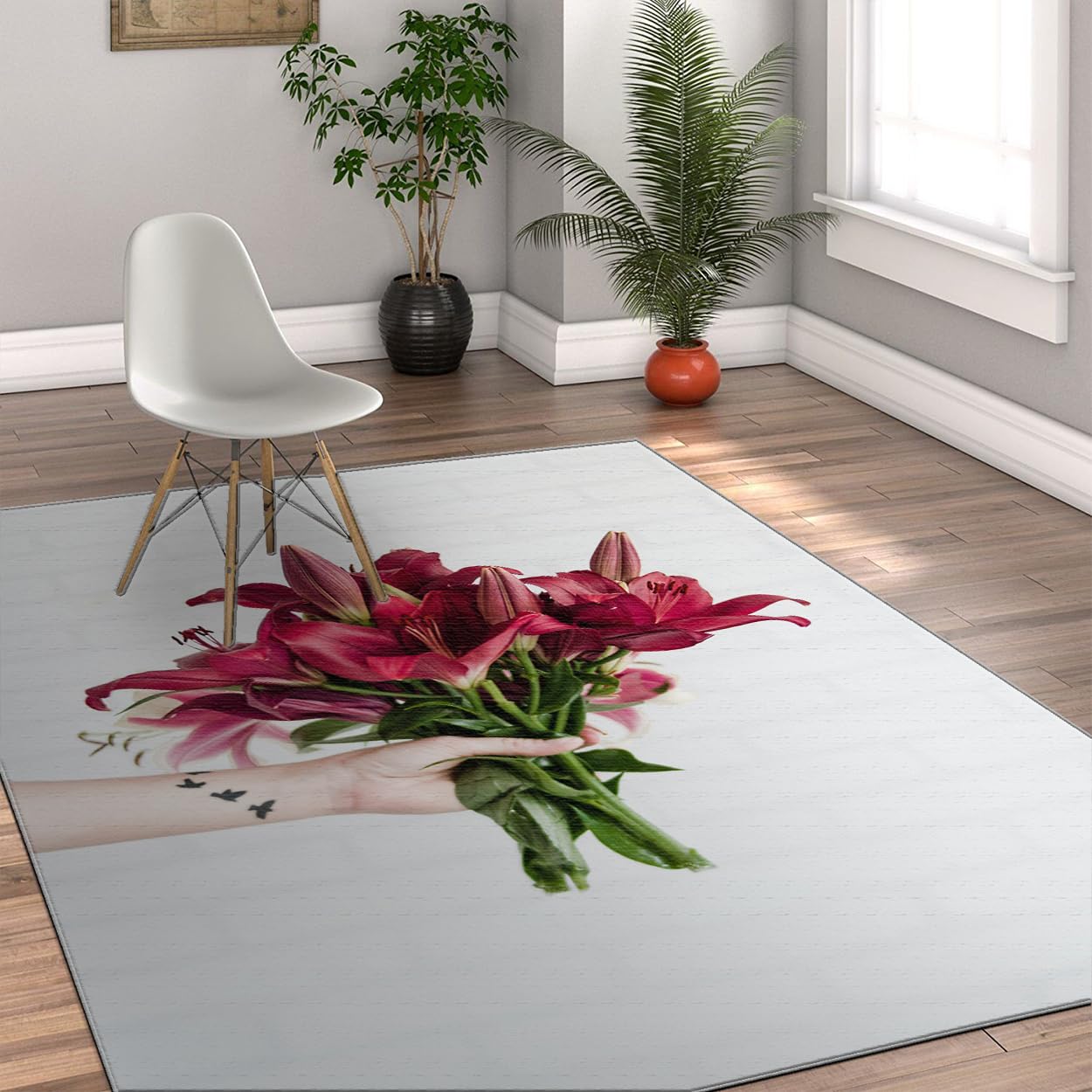 Tapis poil bas lavable 180x240cm antidérapant fini la poussière et les glissades en chambre