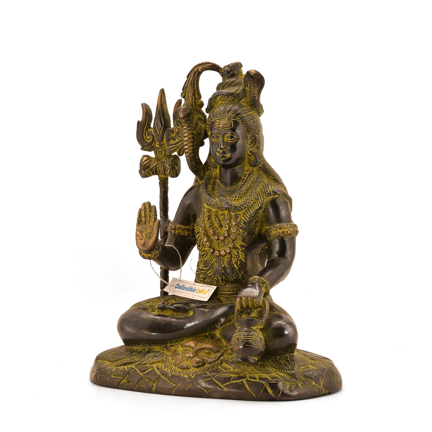 Buy Collectible India Brass Statue Idol of Lord Shiva Mahadev with