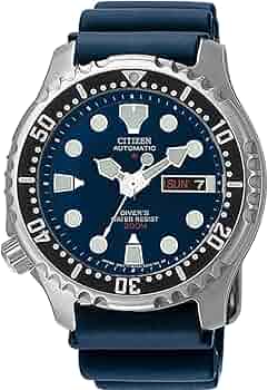 CITIZEN 自動巻きダイバーズ200m ネイビー Amazon.co.jp: CITIZEN シチズン PROMASTER プロマスター NY0040-17L