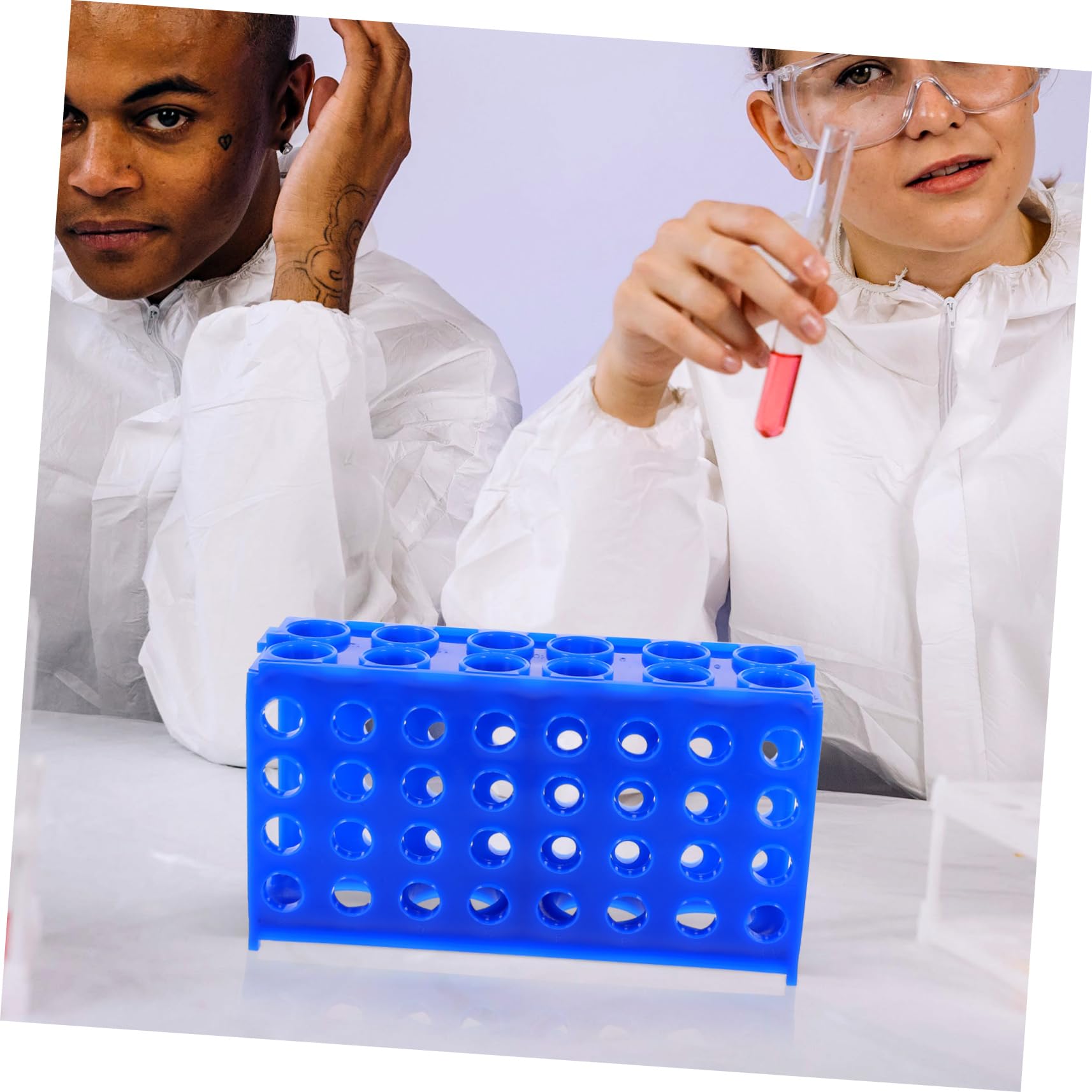 5stücke Test Tubes Holder Wiederverwendbarer Probenröhrenhalter Für Labore Organisator Für Reagenzgläser Und Probenröhren Stabiler Und Vielseitiger Aufbewahrungsständer Für