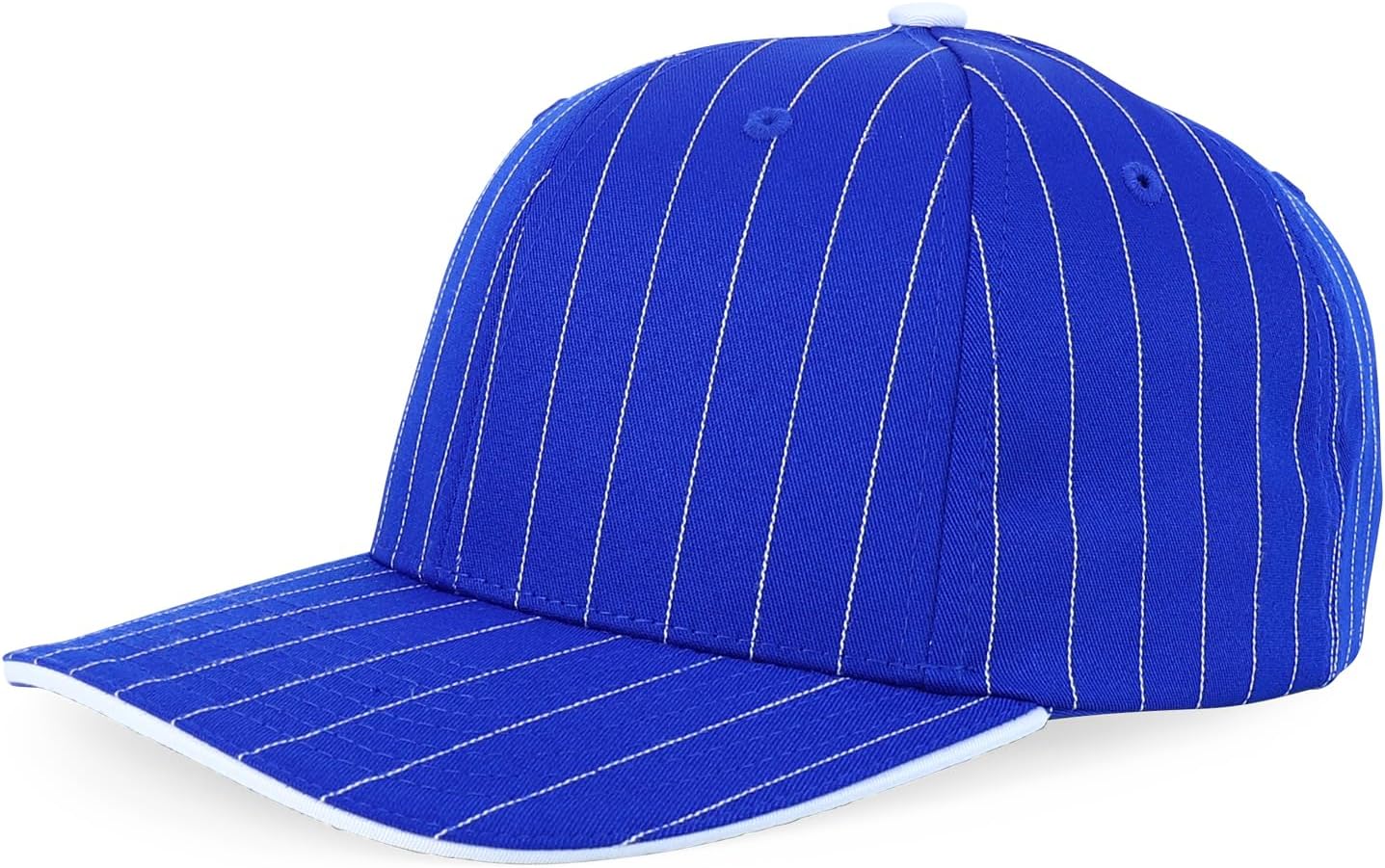 Trendy Apparel Shop 6 Panel Structured Pinstripe Snapback Baseball Cap