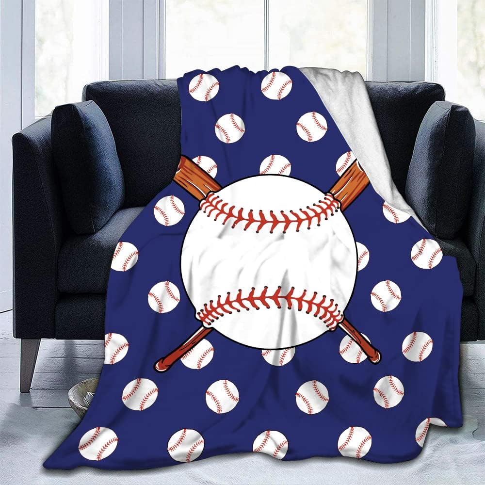 Soft Baseball Blankets for Boys Adults Kids, Baseball Gifts for Boys Men Team Coach Gifts for Christmas Thanksgiving, Cozy Fleece Blanket for Couch Bed Sofa 50'' x 60'' (02) - Image 8