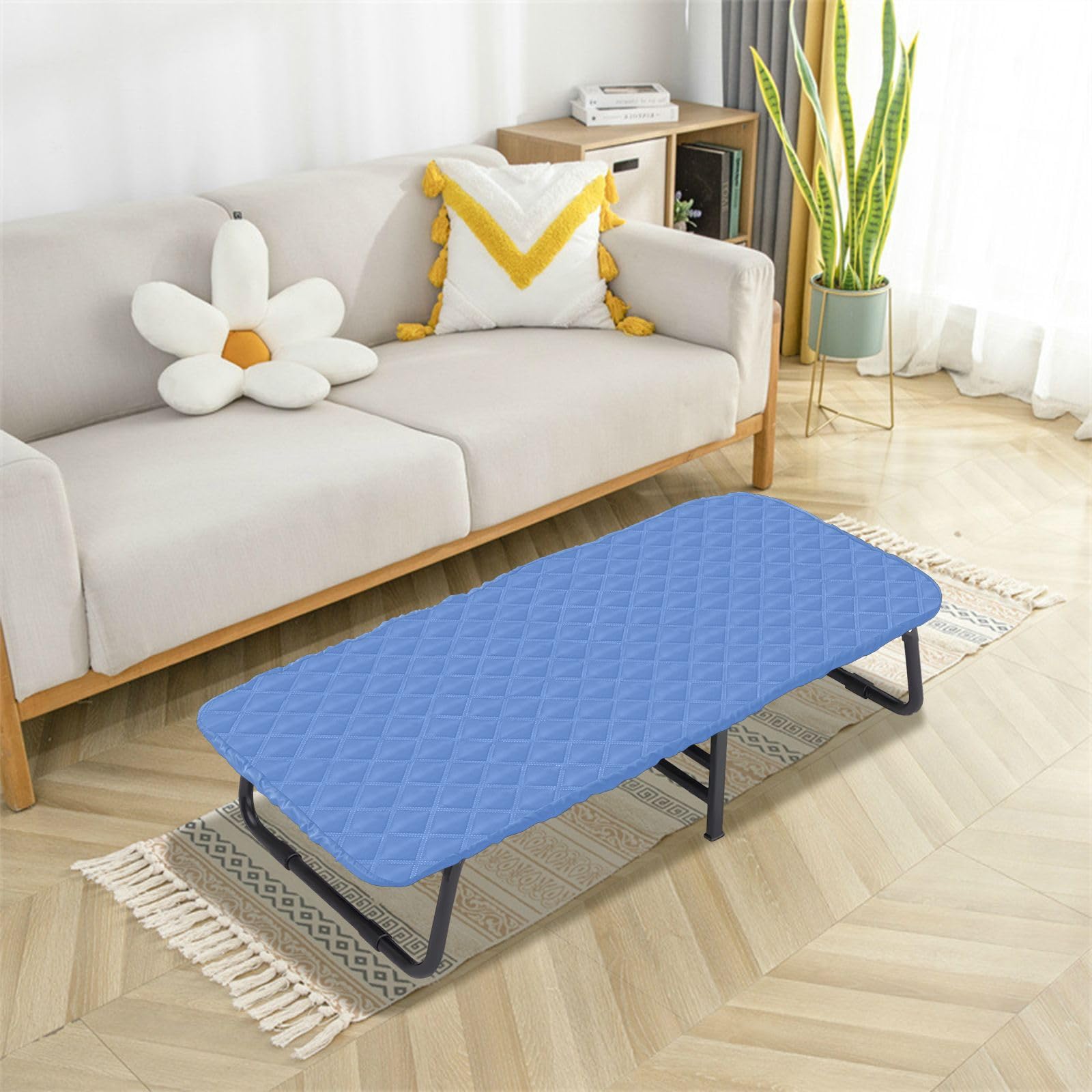 Corn Flower Blue Kids Travel Bed Sheet Waterproof Cot Sheet for Toddler Nap Cot for Kids Daycare Cot 50' x 25' (Bed Not Included)