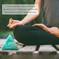 Vista 435 de Amazing Gemstone Amethyst Pyramid Crystal Healing Stones - 2" Great Pyramid Figurine of Natural Stone Pyramid for Meditation, Reiki, Chakra