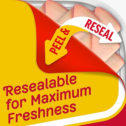 Miniatura 6 de Oscar Mayer Carne de almuerzo sándwich de jamón ahumado fresco sin curar en rodajas (bandeja de 9 onzas)