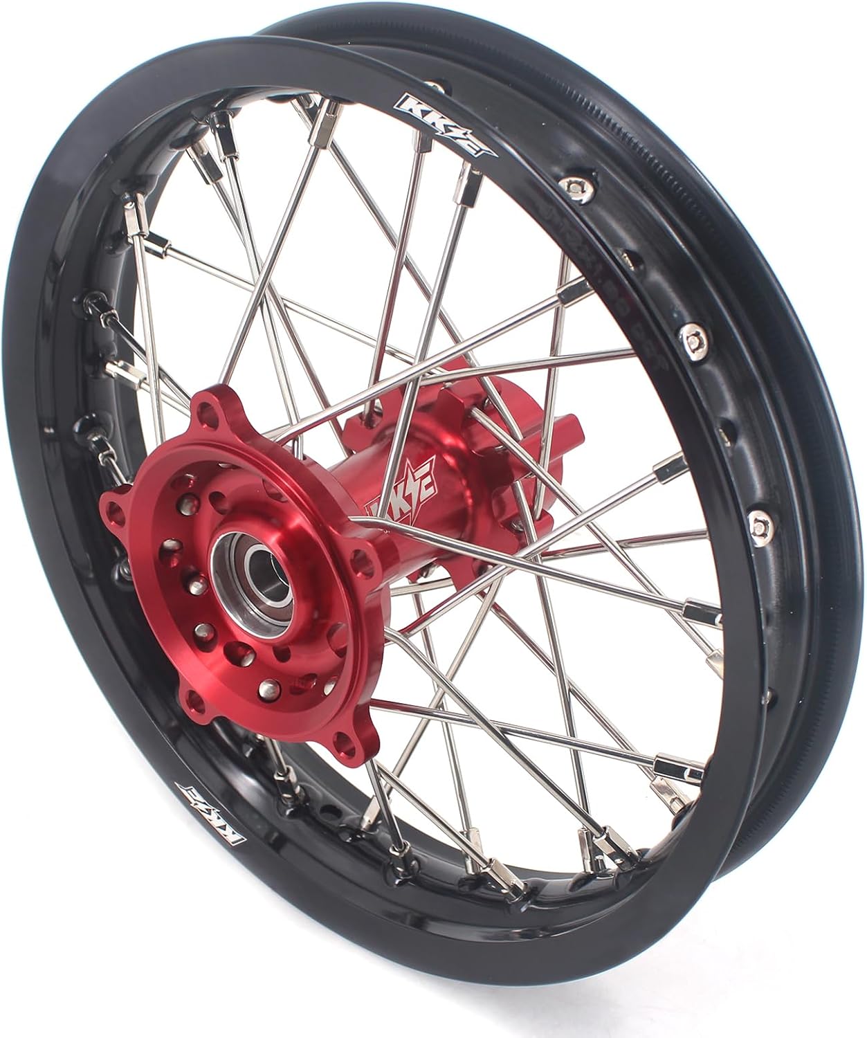 KKE 14/12 Small Kid's Wheels Rims Fit For KTM SX65 2002-2024 For GAS GAS MC65 2021-2024 Orange Hub