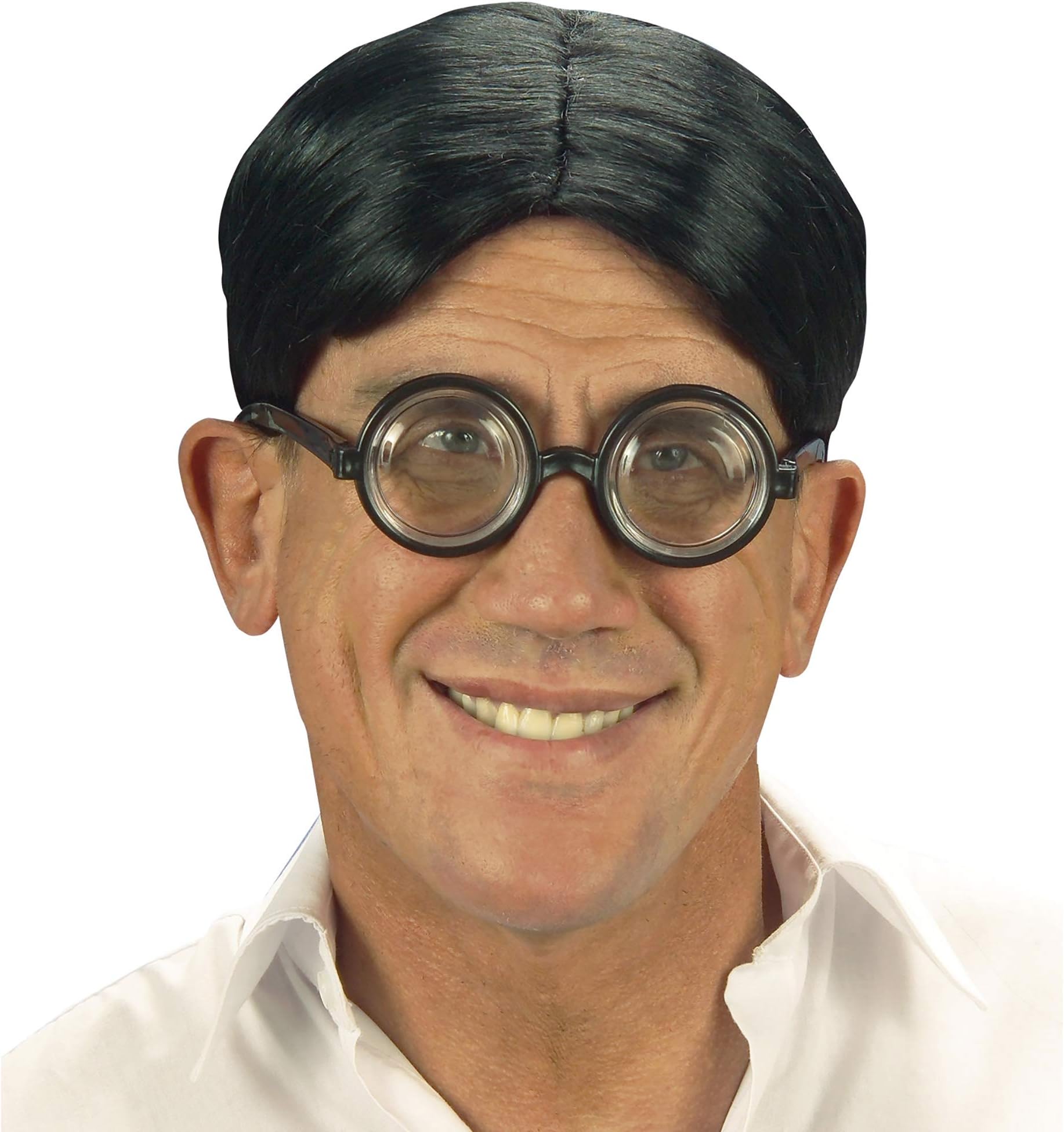 W WIDMANN MILANO Party Fashion Nerd Centre Parting Wig for Fancy Dress Costumes & Outfits Accessory