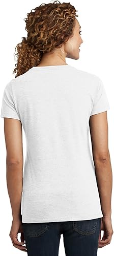 Miniatura 2 de District Made - Camiseta de manga corta para mujer, color blanco, S