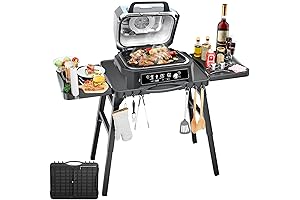 Ninja Outdoor Oven Stand - Durable, Stable, Adjustable and Collapsible Grill Stand...