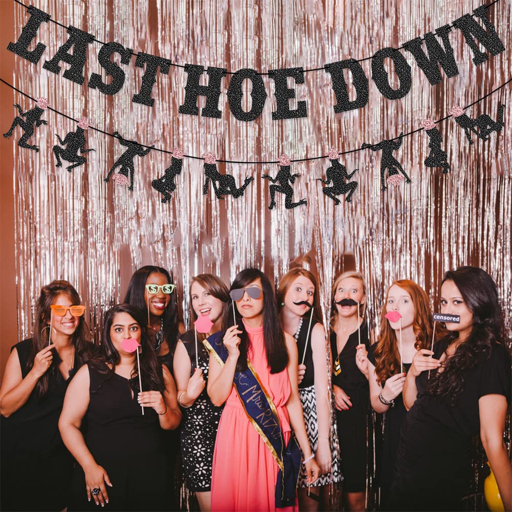 Amazon.com: Last Hoedown Western Cowgirl Bachelorette Party Banner for  Space Cowgirl, Last Rodeo Hoedown, Nash Bash Nashville Bachelorette Party  Decorations (Black) : Home & Kitchen