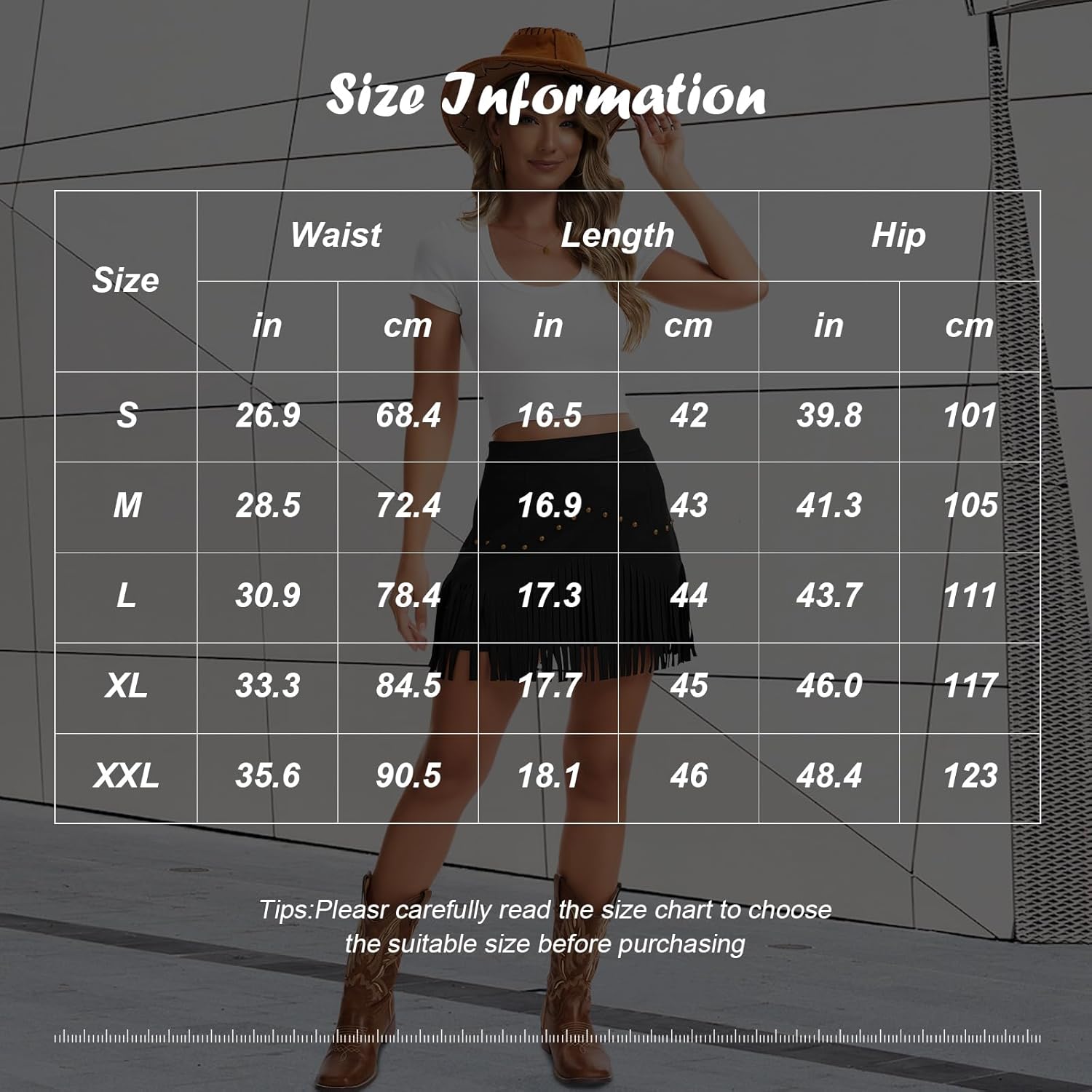 Western Cowgirl Fringe Skirt,High Waisted Mini Suede Skirts,Country Concert Rave Festival Booty Tassel Bottoms - Image 6