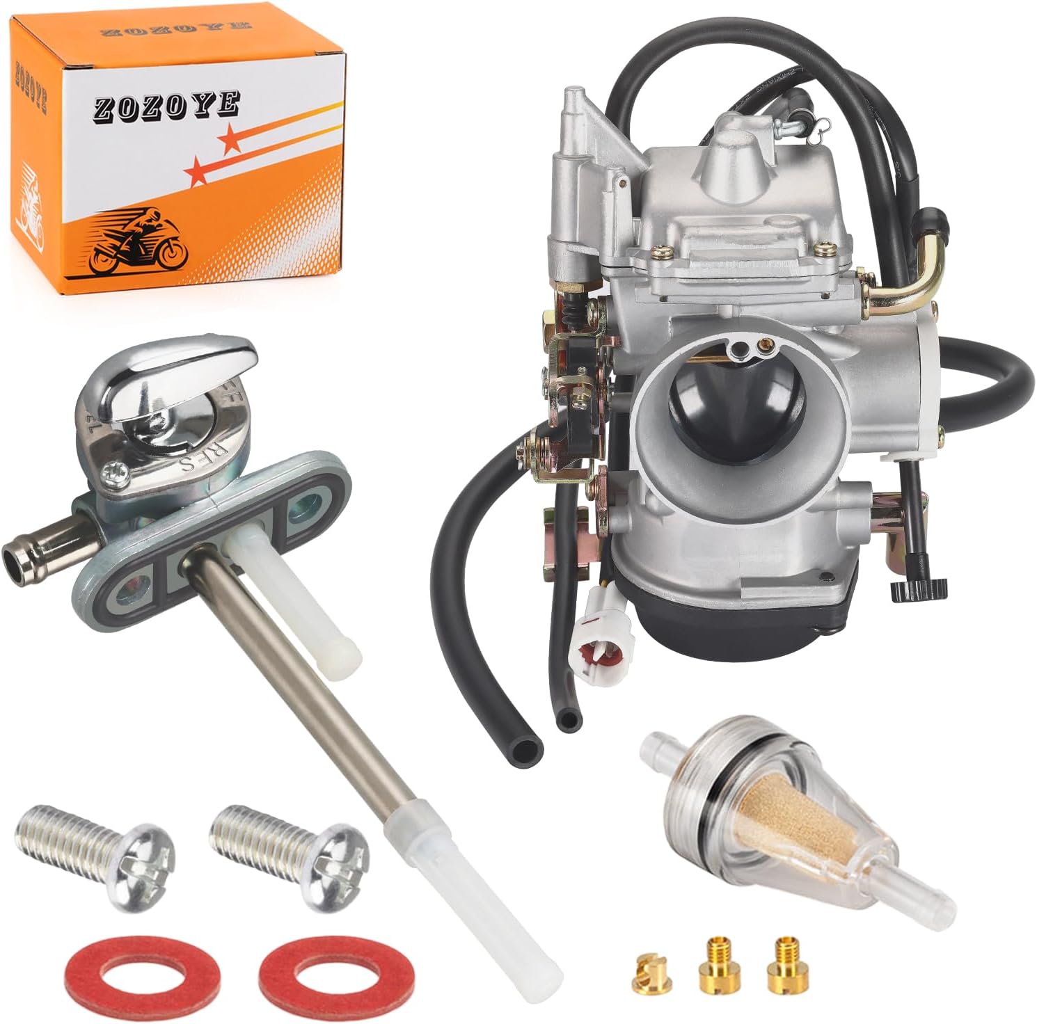 Carburetor Carb & Fuel Petcock for Yamaha Road Star 1600 XV1600 1999-2003 Road Star 1700 XV1700 2004-2007