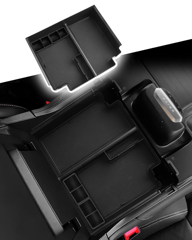 Bandeja Organizadora para Console Central Ford Expedition 2025 e 2026 CDEFG com Suportes Removíveis para Moedas