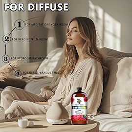 Geranium Essential Oil (8 oz / 240 ml) - Geranium Oils for diffusers, humidifiers, Home Baths, Cleaning Products, Yoga, DIY Soaps and DIY Scented Candles